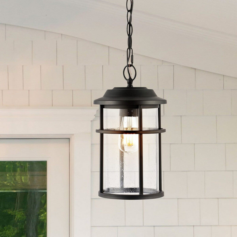Safavieh Cianna Outdoor Pendant Matte Black