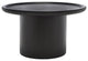 Safavieh Devin Round Coffee Table, Black W/ White Wash Distress /