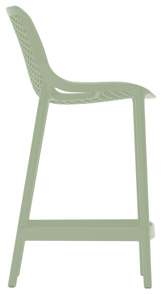 Mykonos Outdoor Patio Stool (Set of 4), Mint