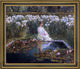 Frederick Childe Hassam Lilies Framed Premium Canvas Print, 20"x25"