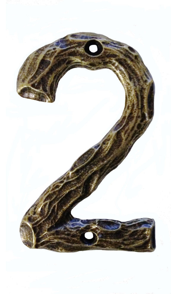 Log House Number 2, Antique Brass