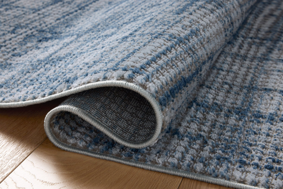 Loloi Townes Grey / Denim 6'-7" x 9'-2" Area Rug