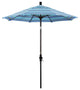 7.5' Bronze Collar Tilt Lift Fiberglass Rib Aluminum Umbrella, Sunbrella, Dolce Oasis