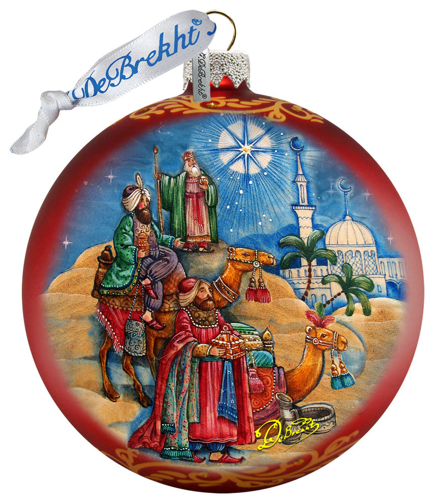 The Journey of the Three Kings Glass Ornament Limited Edition