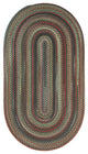 Portland Braided Oval Rug, Coal, 2'3"x9' Runner