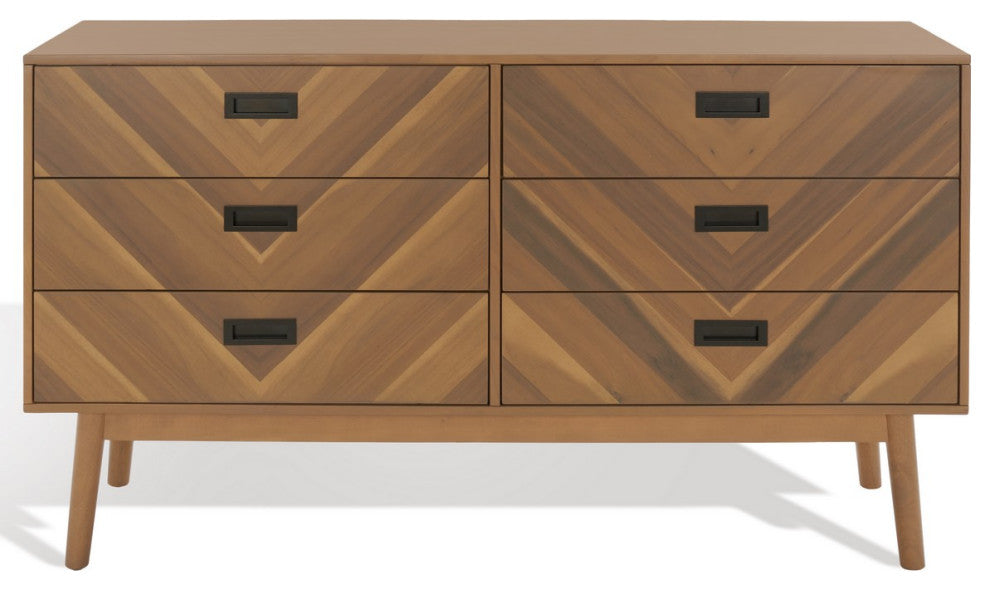 Safavieh Couture Donald 6 Drawer Dresser, Natural