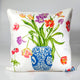 Designer Floral Pillow Cover, Decorative Pillow,, 22"x22"