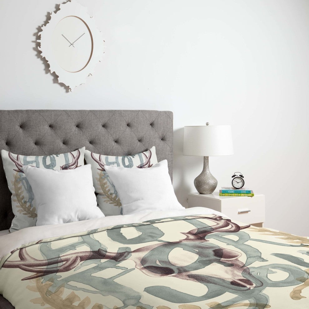 Deny Designs Wesley Bird Hot For You Duvet Cover - Lightweight