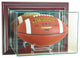 Wall Mounted Football Display Case, Cherry