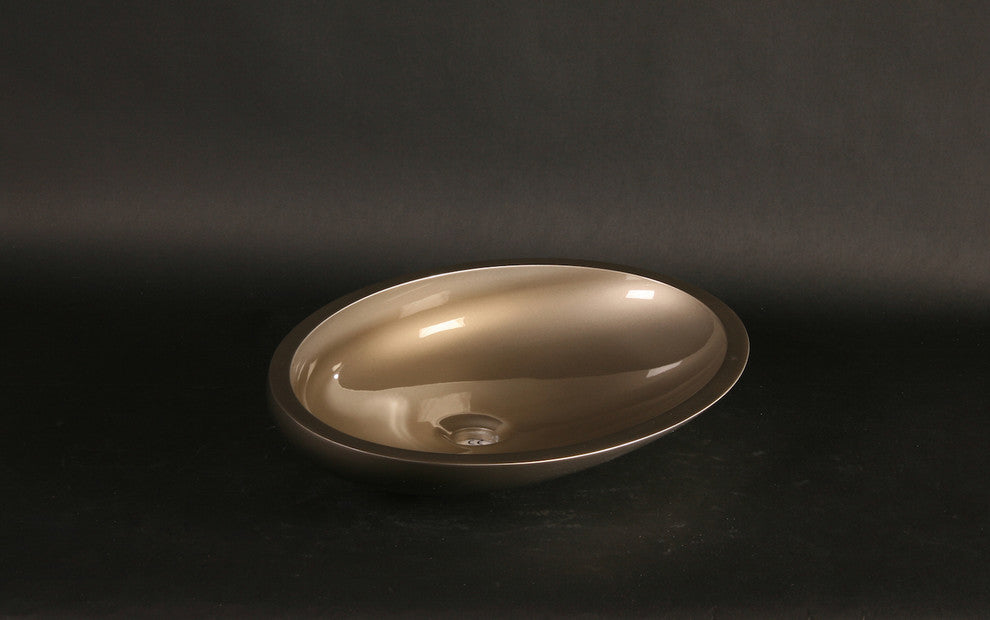 Vetro European Vessel Sink, Platinum