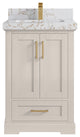 Boston 24" Single Sink Bath Vanity in Fine Grain 2" Viola Gold