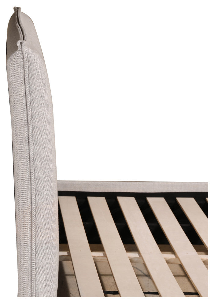 Luzon King Bed Light Grey