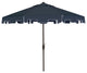 Safavieh UV Resistant Zimmerman 9' Crank Market Push Button Tilt Umbrella