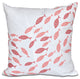Escuela, Animal Print Pillow, Coral, 18"x18"