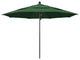 11' Fiberglass Umbrella Bronze, Olefin, Hunter Green, 11'