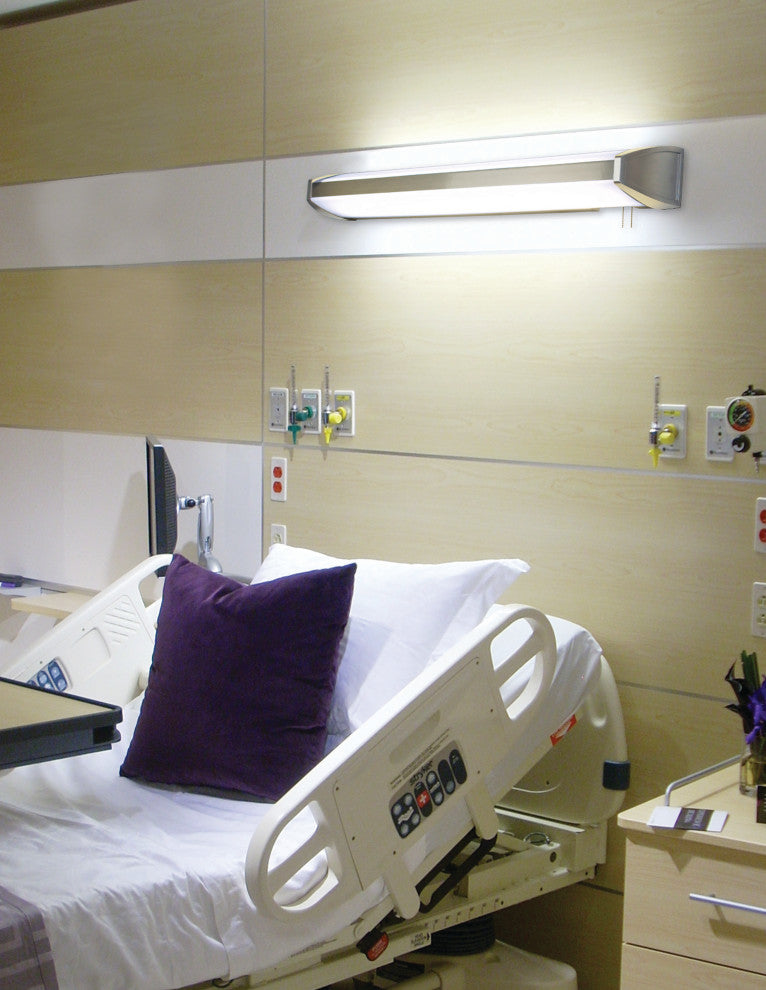 Ideal 40" LED Overbed Wall Light, Brushed Nickel