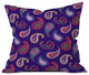 Deny Designs Pimlada Phuapradit Purple Paisleys Outdoor Throw Pillow