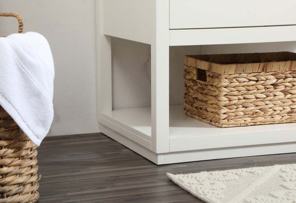 Louie 36" Single Bathroom Vanity, White