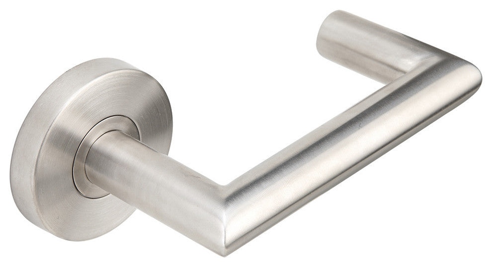 Stuttgart Lever Half Passage, Right Hand, Satin Stainless Steel, 2-3/8" Backset