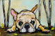 "Smushy" Painting Print on Canvas by Tori Campisi