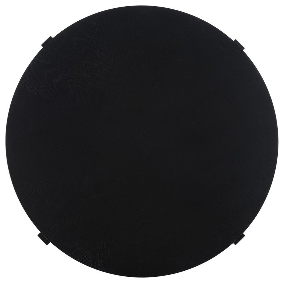 Safavieh Navya Round Coffee Table, Black