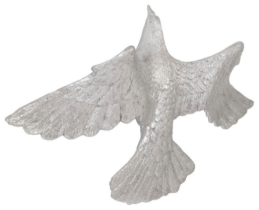 Dove Wall Art, Silver Leaf C