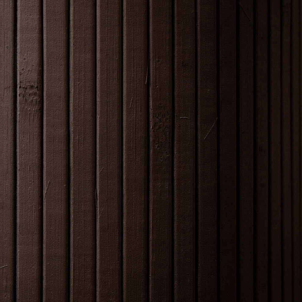 6' Tall Bamboo Wave Screen, Dark Mocha