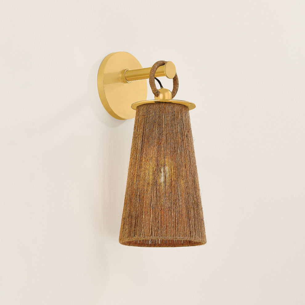 Mandy Cheng x Mitzi Lauz Wall Sconce Aged Brass