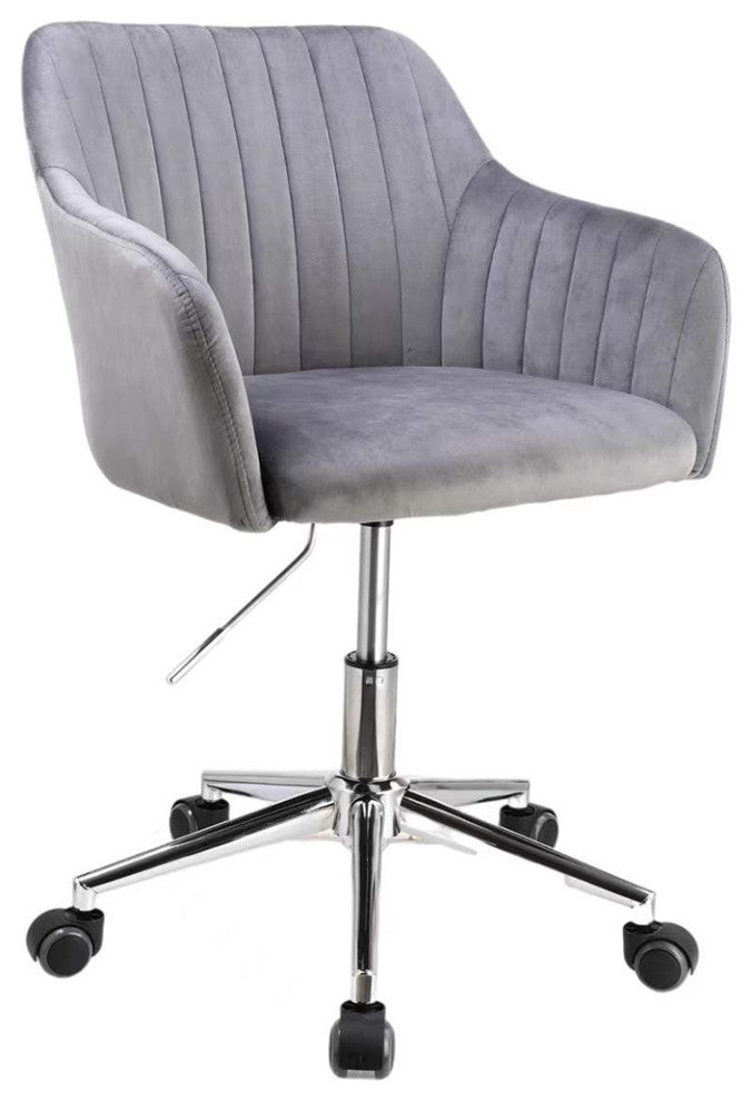 Modern Home Marceaux Modern Mid-Back Office Task Chair with Chrome Finish Stain