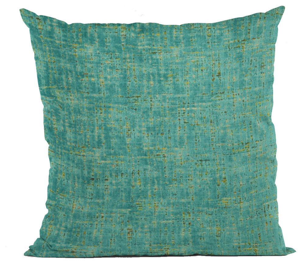 Tourmaline New Planet Cut Velvet Luxury Throw Pillow, Double sided 12"x20"