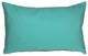 Pillow Decor - Sunbrella Solid Color Outdoor Pillow, Aruba Turquoise, 12" X 20"