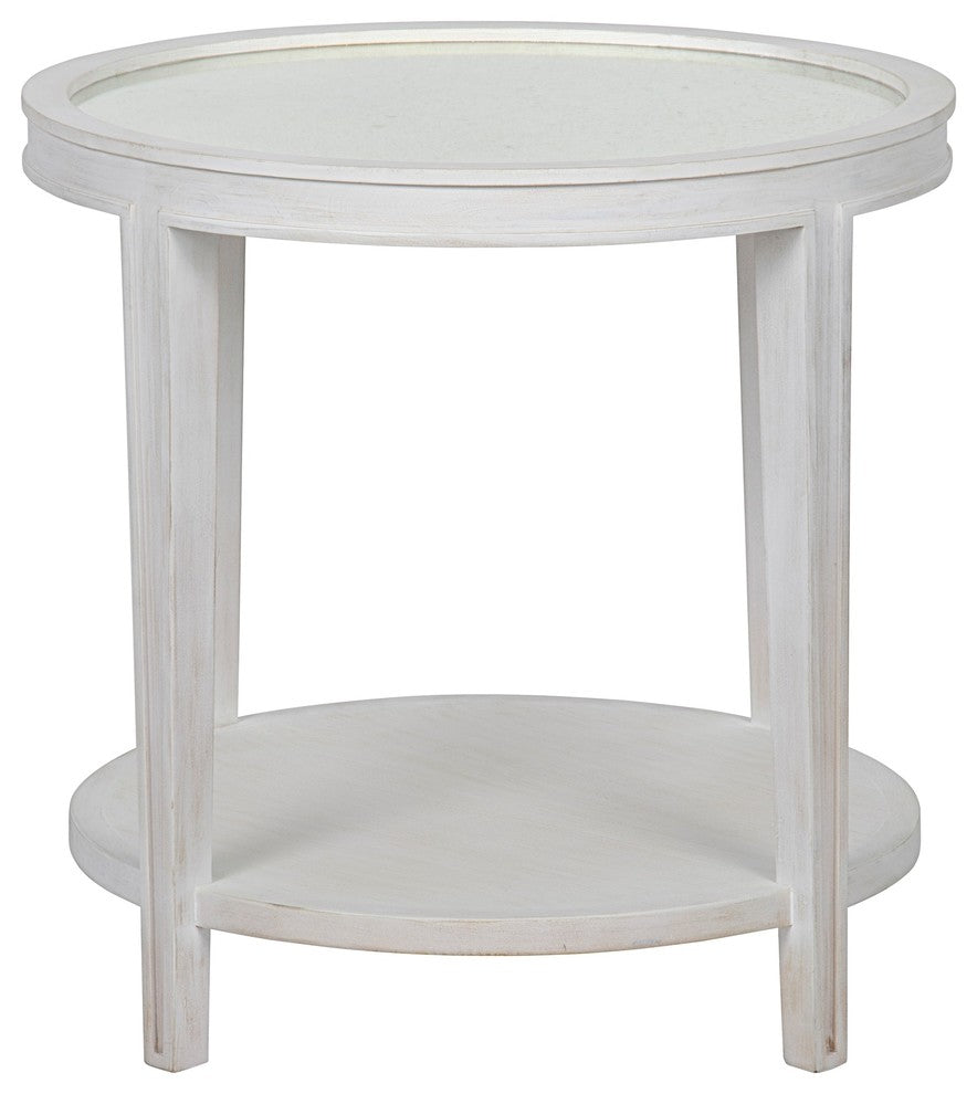 Imperial Side Table, White Wash