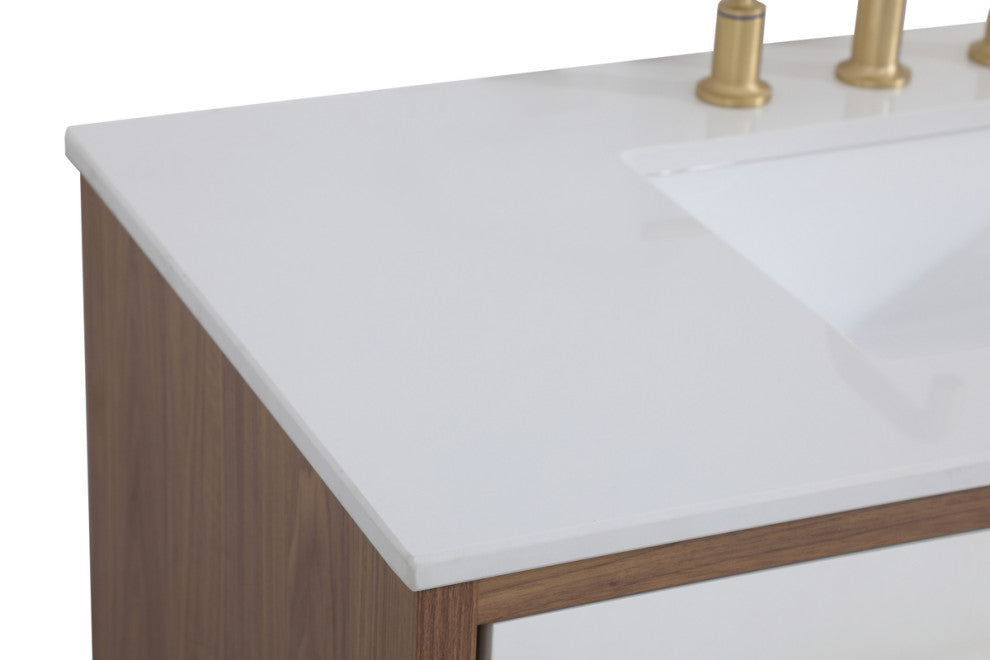 Home Living White 42" Bathroom Vanity