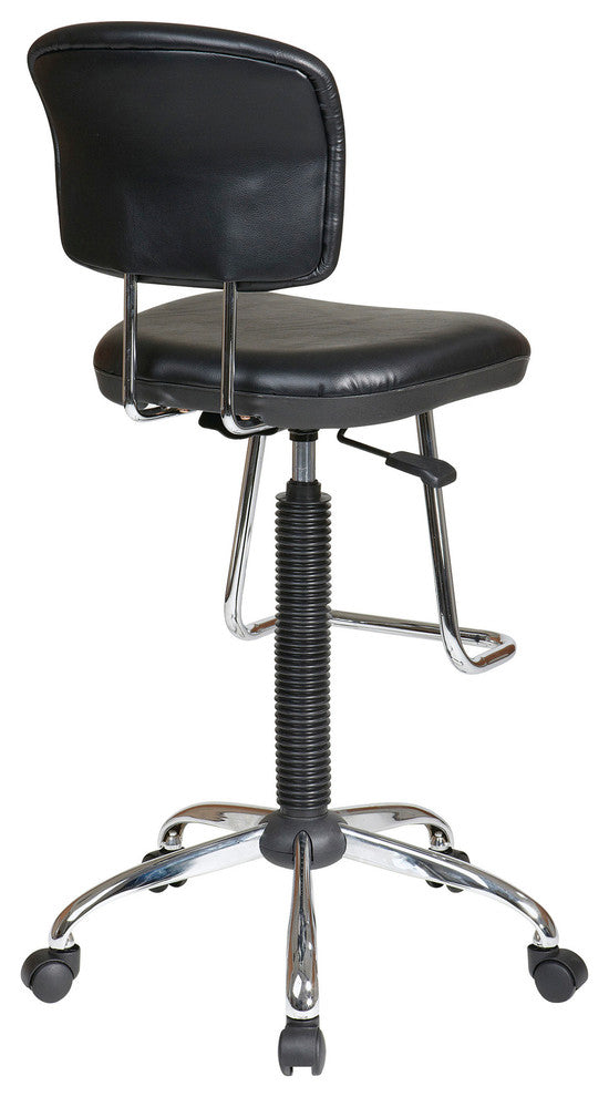 Chrome Economical Chair With Teardrop Footrest