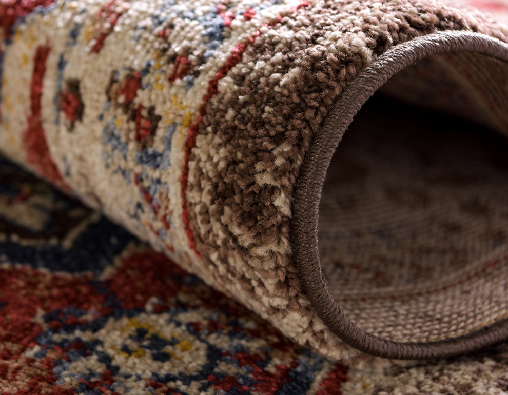 Unique Loom Chocolate Brown Helios Utopia 5' 0 x 8' 0 Area Rug