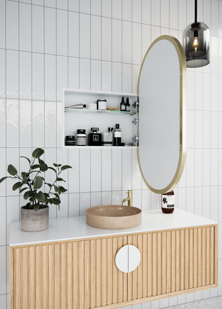 Medicine Cabinets, Satin Brass