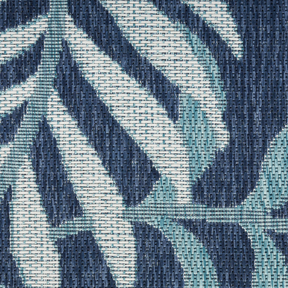 Nourison Garden Oasis 10' x 14' Navy Tropical Rug