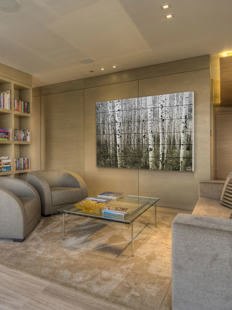 "Aspen Highland" Wall Art on Wood, 60"x40"