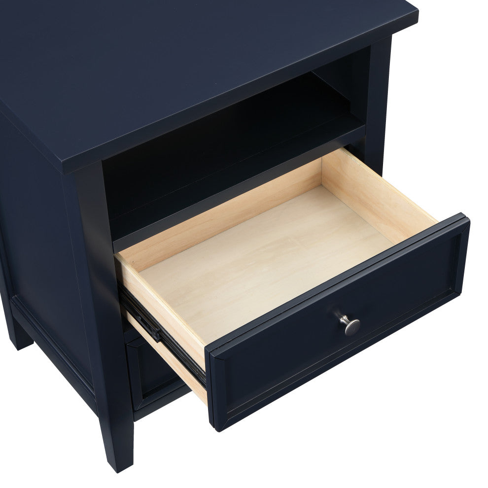 Walker Midnight Blue 2 Drawer Nightstand