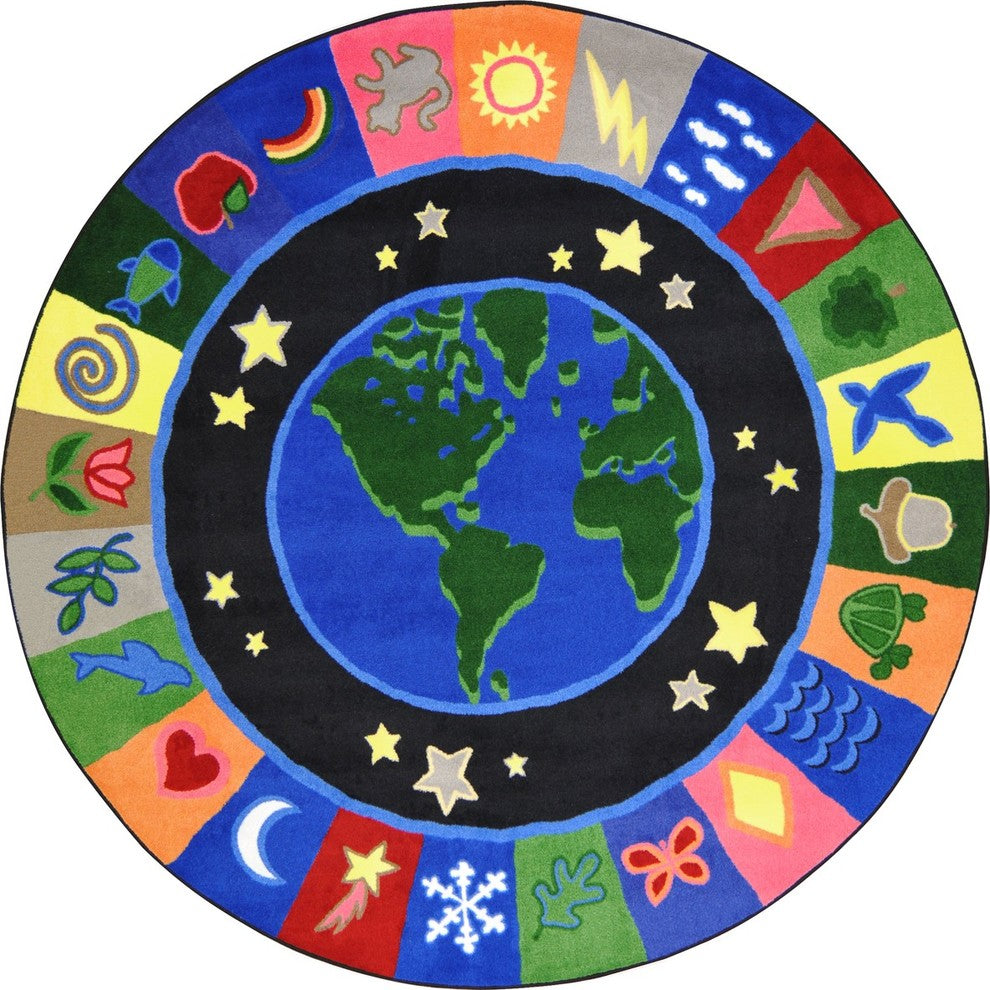 Kid Essentials Rug, EarthWorks, 7'7" Round