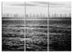 "Wind Turbines Black and White" Metal Wall Art, 3 Panels, 36"x28"