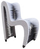 Seat Belt Dining Chair, Gray, Cotton