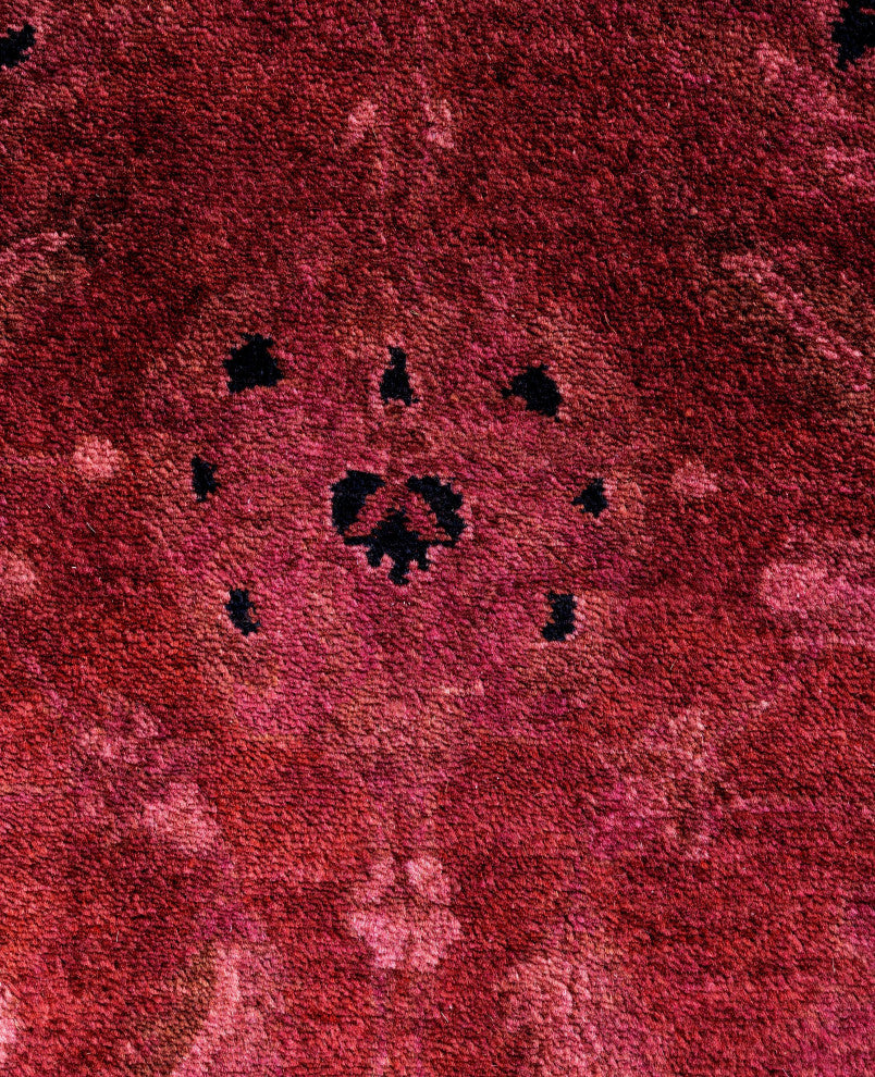 Overdyed One-of-a-Kind Hand-Knotted Area Rug Red, 3' 0" x 20' 6"