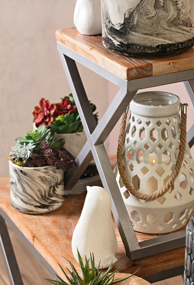 Yellen X-Leg Wood Tables, 3-Piece Set