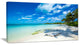 "Tropical Beach With Palm Shadows" Seashore Wall Art, 32"x16"