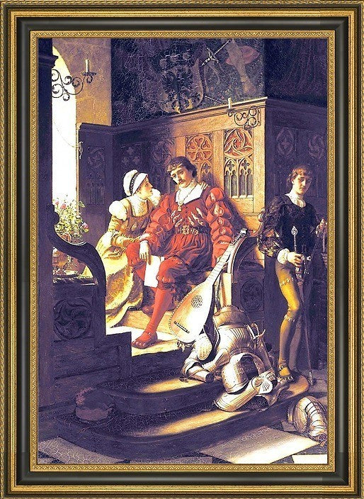 Edmund Blair Leighton Duty Framed Premium Canvas Print, 16"x24"