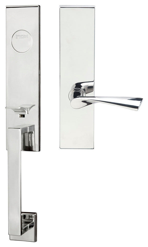 Breeze Lever, Mortise Dummy Handleset, Left Hand, Polished Stainless Steel