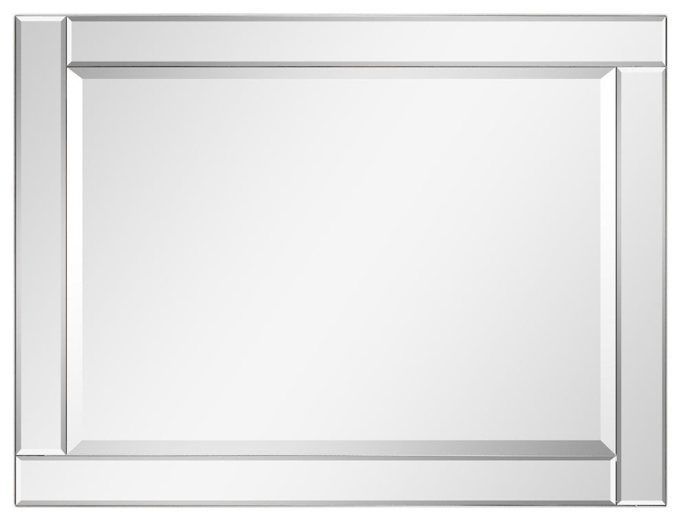 Modern Beveled Wall Mirror, 30"x40"