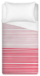 Pink Stripes Twin Brushed Poly Duvet Cover