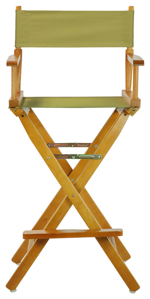 030" Director's Chair Honey Oak Frame- Olive Canvas